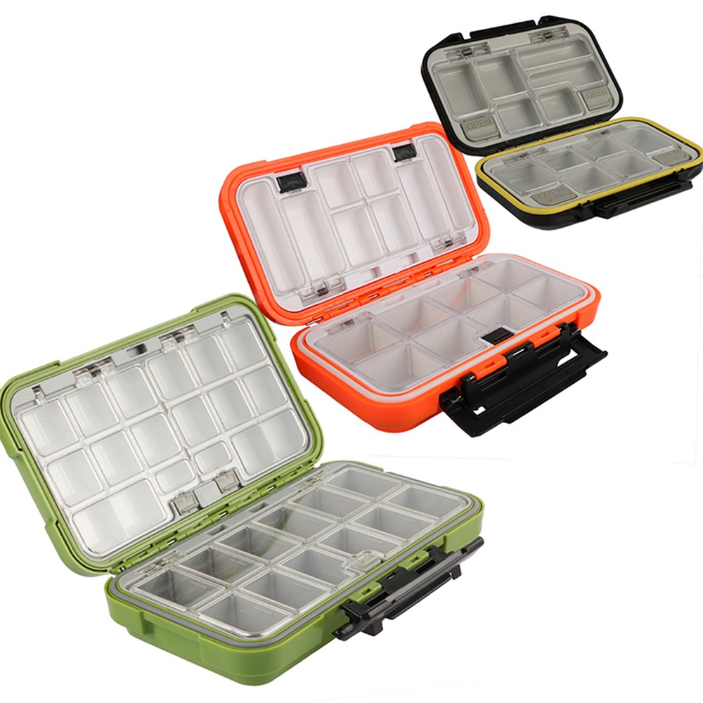 Double Layer Hard Plastic Fishing Box For Baits or Sinkers Lure Fishing Tackle Box Fly / Bass / Carp Fishing Accessories