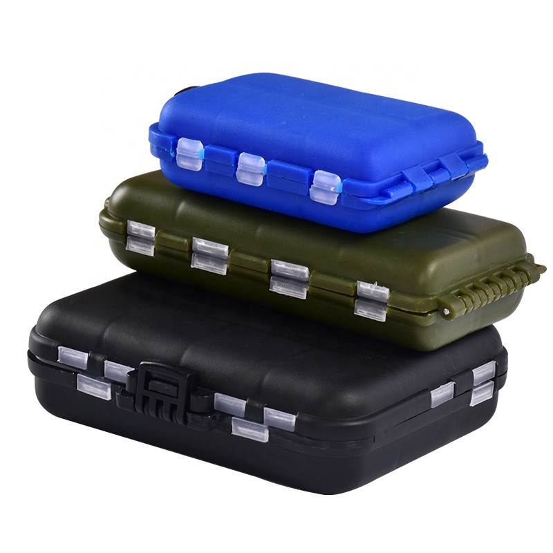 wholesale waterproof multifunctional mini plastic lure hook fishing tackle boxes small