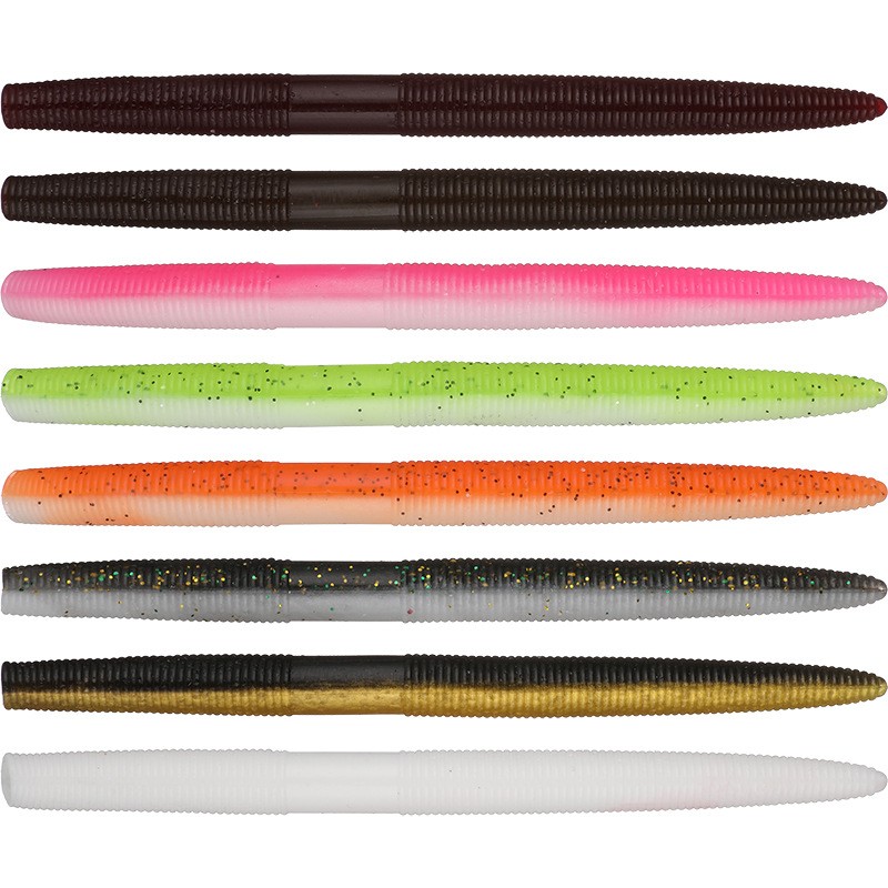 10.5cm13cm noodle-worm subsoft bait coarse earthworm subbait monochrome two-color subsoft bait bass