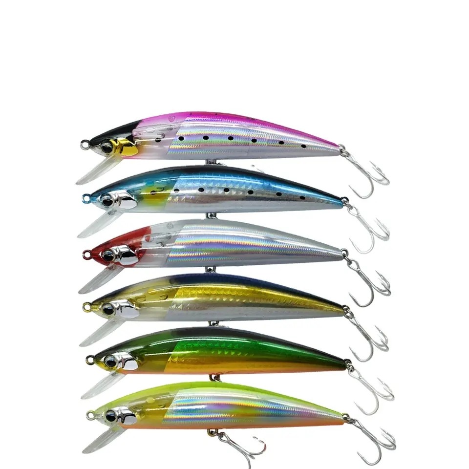 120mm 38g Sinking Minnow Bait Saltwater Fishing Lures for Sea Bass High Quality Fishing Tackle