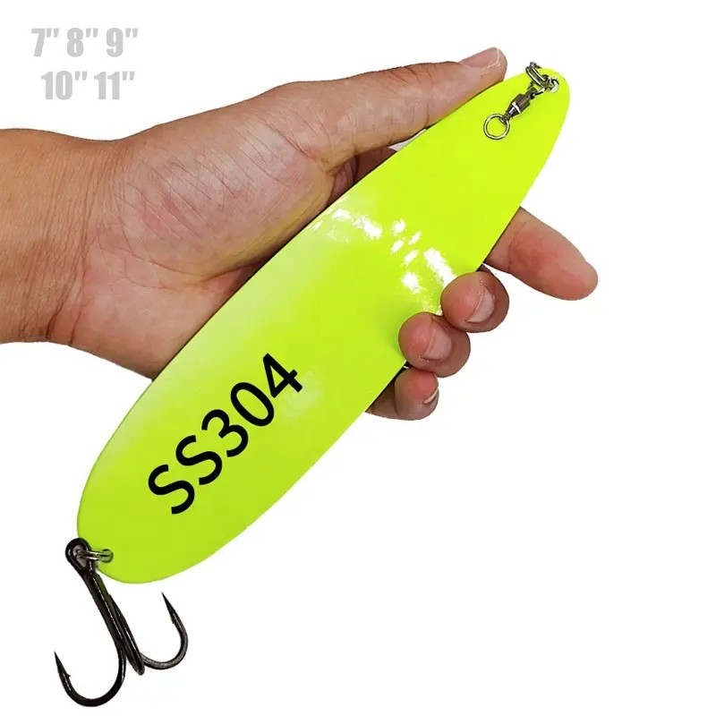 304 Stainless steel fishing spoon lures7