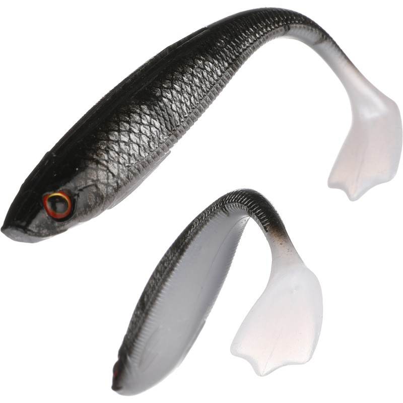 9cm5.4g fish-shaped road bait Soft bait Soft bug bionic warped mouth bass blackfish road bait