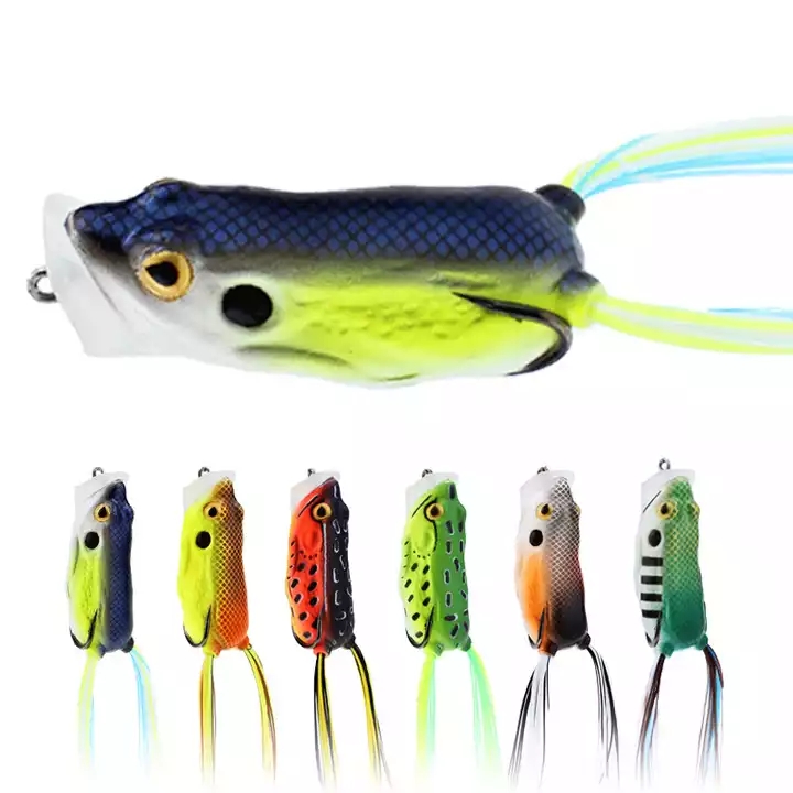 Top water fishing frog lure 7cm 18g hit the water simulation fishing lures frog extremely strong bait frog for pike bass