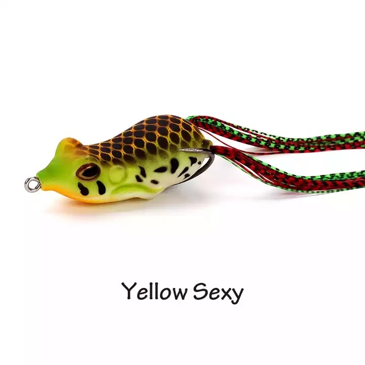 Full Custom BF01 Soft Frog Hot Top Water Lifelike Frog Floating Baitfish Eyes Artificial Wholesale Fishing Soft Frog Lure