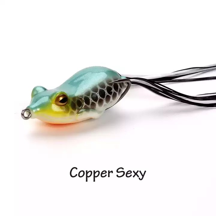 Full Custom BF01 Soft Frog Hot Top Water Lifelike Frog Floating Baitfish Eyes Artificial Wholesale Fishing Soft Frog Lure