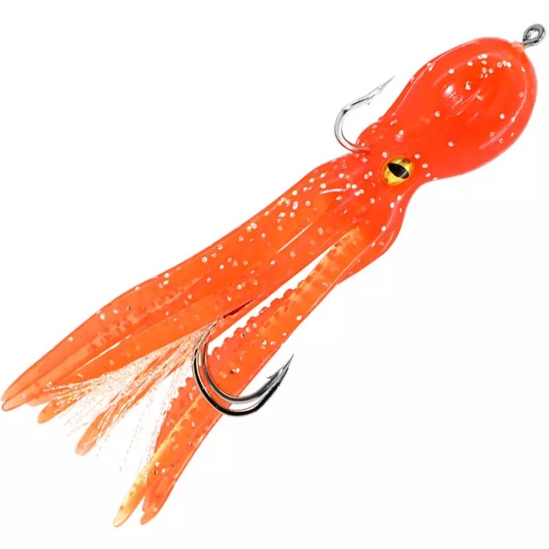 Luminous Squid Skirt Double Hooks Soft Lure Pesca 11cm/22g Sea Fishing Lure Inchiku Octopus Glow Rubber Artificial Bait