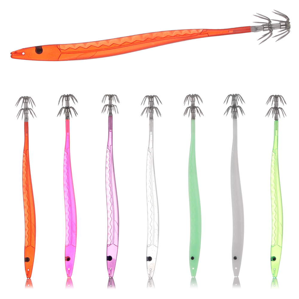 14.5cm 3.6g Luminous Umbrella Hook Squid Bait Fishing Octopus Cuttlefish Hook Artificial Bait Jigging Lure Outdoor Fishing Tackle