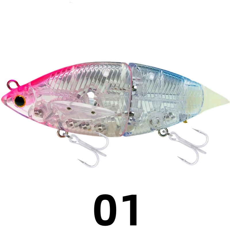 NEW 2 Joint Swimbait 120mm 40g Wobbler Floating Fishing Lure Big Bait for Pike Bass Fishing