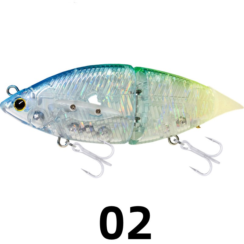 NEW 2 Joint Swimbait 120mm 40g Wobbler Floating Fishing Lure Big Bait for Pike Bass Fishing