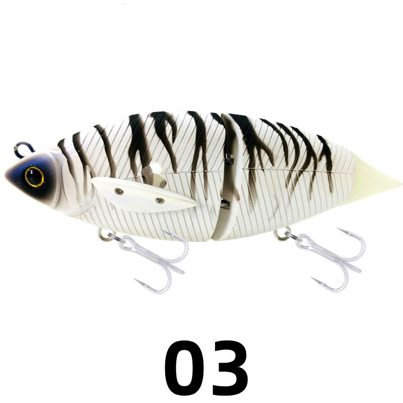 NEW 2 Joint Swimbait 120mm 40g Wobbler Floating Fishing Lure Big Bait for Pike Bass Fishing