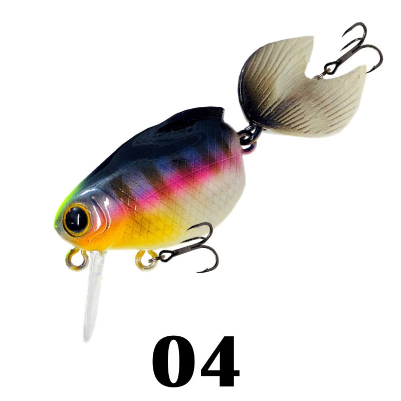 New Goldfish Floating Fishing Lure Crank 55mm 7.5g Freshwater Bass Crankbait Surface Artificial Hard Baits Wobblers Wake Bait