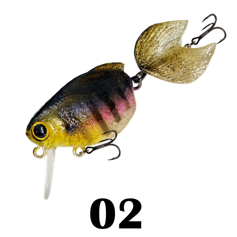 New Goldfish Floating Fishing Lure Crank 55mm 7.5g Freshwater Bass Crankbait Surface Artificial Hard Baits Wobblers Wake Bait