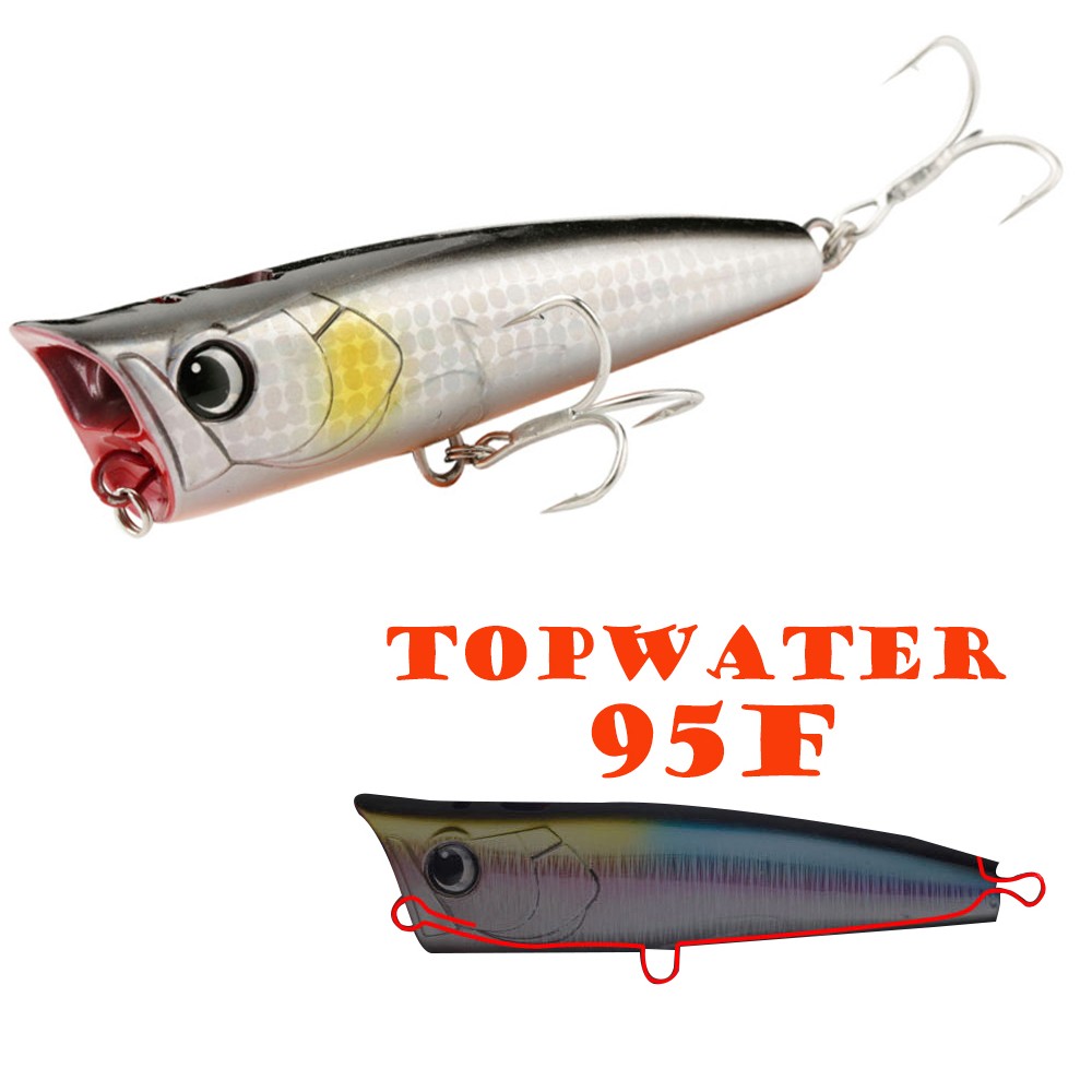 Saltwater Fishing Lure 95mm 21g Topwater Hard Popper Lerrue Lure Popper