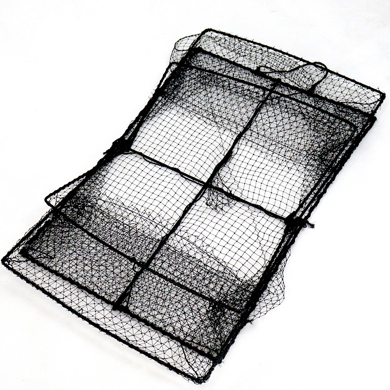 Foldable Rectangular Crab Cage For Sea Crab And Mud Crab