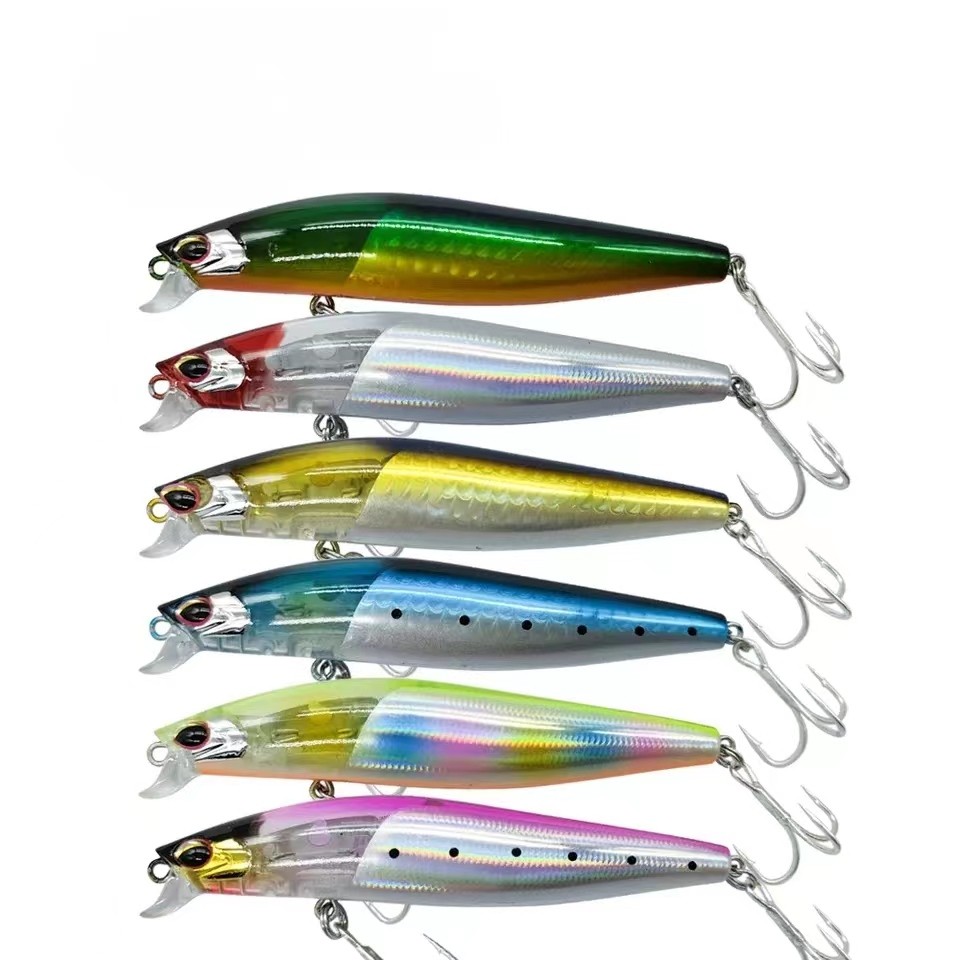 Wholesale Minnow Lures Floating Wobblers 100mm 14g Long Casting Fishing Lure Artificial Hard Bait Minnow Bait Saltwater Swimbait