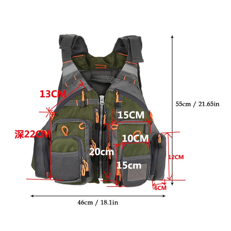 NEWMAJOR Professional Life Jacket Outdoor Sport Fishing life jacket Colete Salva-Vidas fishing life vest