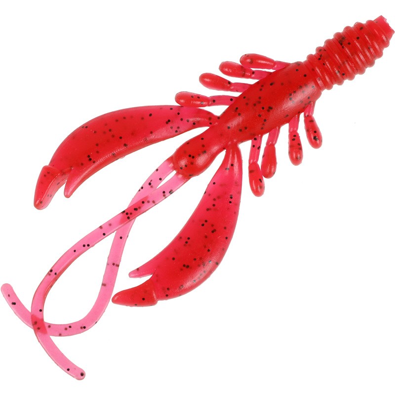 Shrimp-shaped road subbait soft bait soft worm backfishing Dezhou fishing group 65mm4g perch Mandarin fish snakefish bait