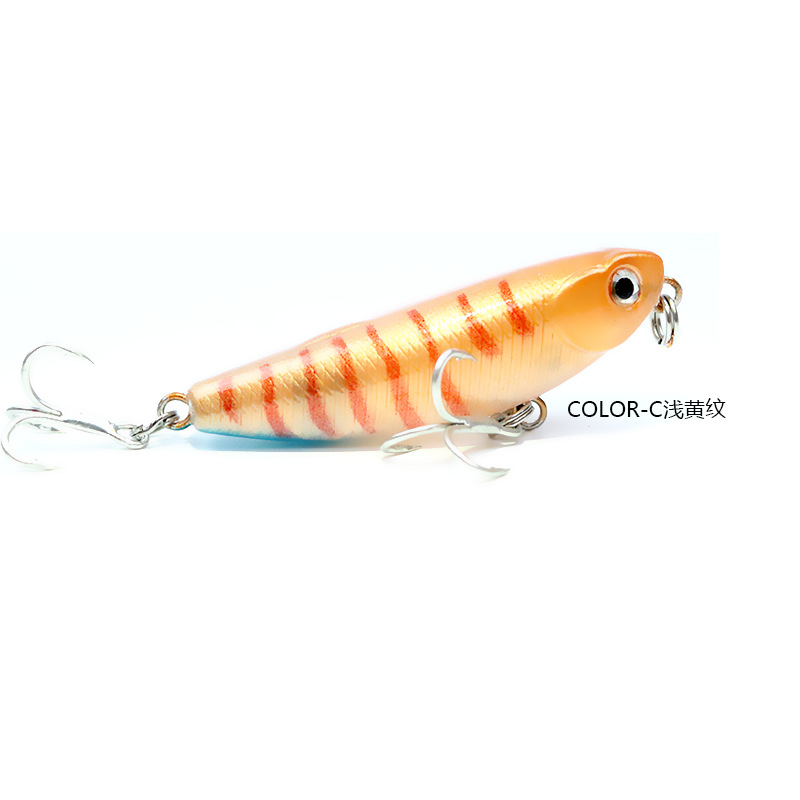 Wholesale micro floating road subbait surface pencil word Dog 50mm5g bait Horsemouth trout tilapia white bait