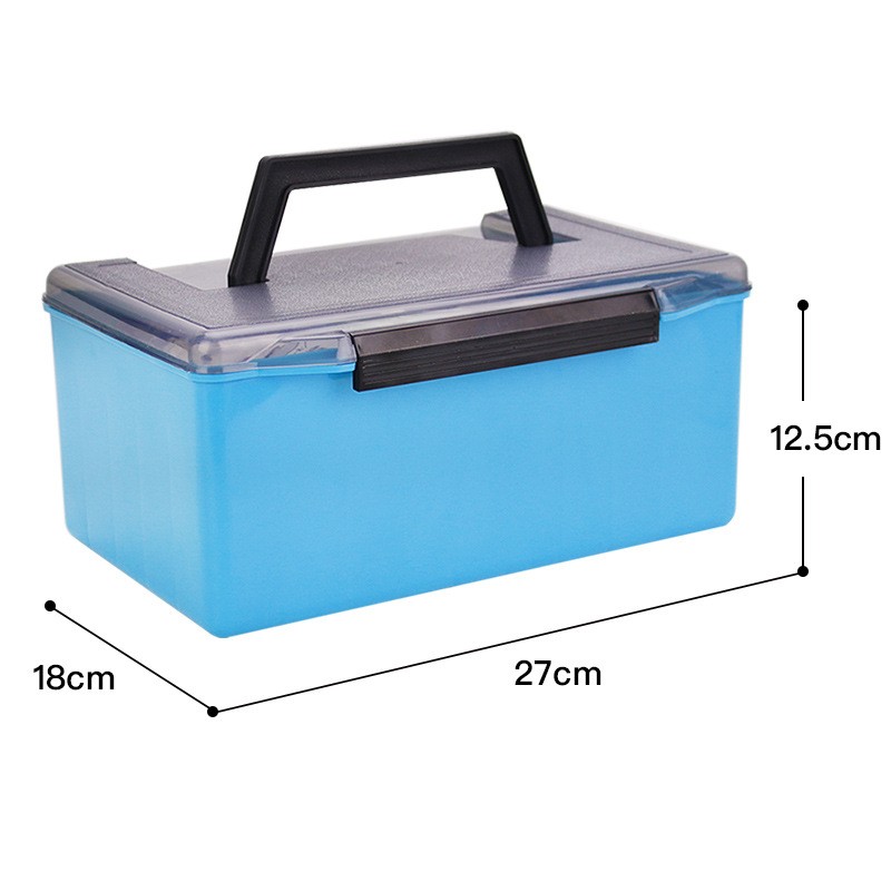 Portable deepening frosted lure box wooden shrimp box portable fishing bait accessories storage box