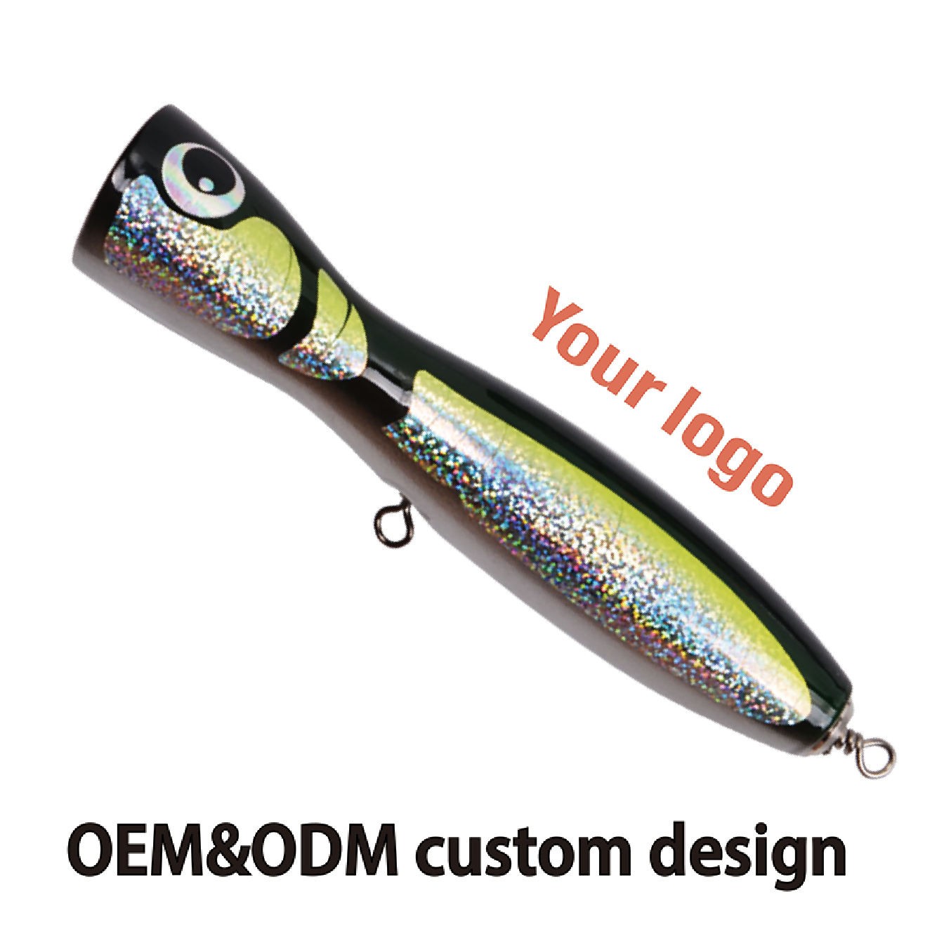 Wholesale Big Fishing Lure Wood Popper 200mm Popper Lure Fishing Popper 120g Salt Water Trolling Lures